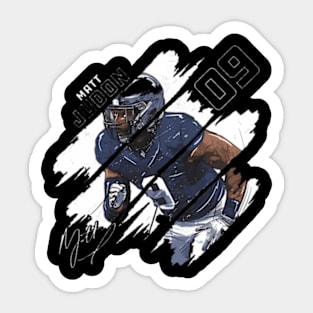 Matt Judon New England Stripes Sticker